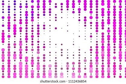 Light Pink vector  texture with disks. Abstract illustration with colored bubbles in nature style. Completely new template for your brand book.