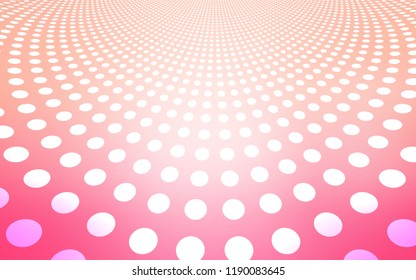 Light Pink vector texture with disks. Beautiful colored illustration with blurred circles in nature style. Pattern can be used as texture of wallpapers.