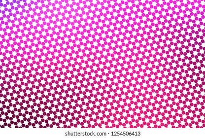 Light Pink vector texture with disks. Beautiful colored illustration with blurred circles in nature style. Design for business adverts.