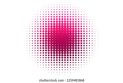 Light Pink vector texture with disks. Blurred decorative design in abstract style with bubbles. Pattern of water, rain drops.