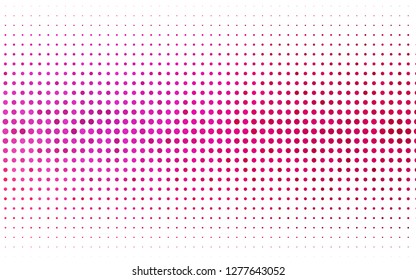 Light Pink vector texture with disks. Blurred decorative design in abstract style with bubbles. Template for your brand book.