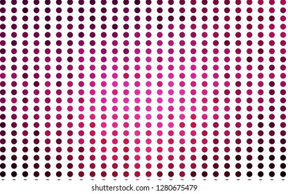 Light Pink vector texture with disks. Beautiful colored illustration with blurred circles in nature style. Pattern for ads, booklets.