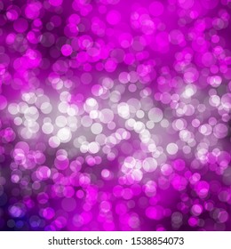 Light Pink vector texture with disks. Glitter abstract illustration with colorful drops. Pattern for wallpapers, curtains.