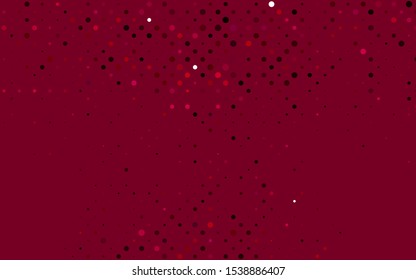 Light Pink vector texture with disks. Beautiful colored illustration with blurred circles in nature style. Pattern for ads, booklets.