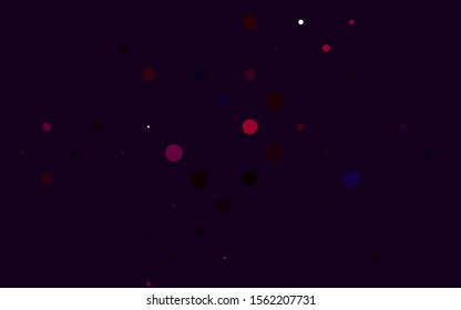 Light Pink vector texture with disks. Beautiful colored illustration with blurred circles in nature style. Template for your brand book.