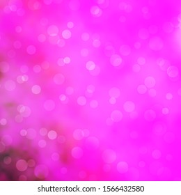 Light Pink vector texture with disks. Colorful illustration with gradient dots in nature style. New template for a brand book.