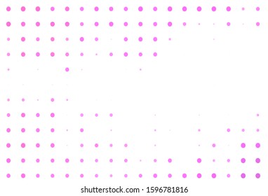 Light Pink vector texture with disks. Modern abstract illustration with colorful water drops. Design for your business advert.