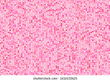 Light Pink vector texture with disks. Beautiful colored illustration with blurred circles in nature style. Pattern for ads, leaflets.