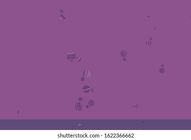 Light Pink vector texture with disks. Modern abstract illustration with colorful water drops. Pattern for beautiful websites.