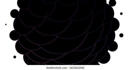 Light Pink vector texture with disks. Glitter abstract illustration with colorful drops. Pattern for wallpapers, curtains.