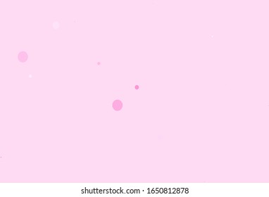 Light Pink vector texture with disks. Modern abstract illustration with colorful water drops. Pattern for ads, leaflets.