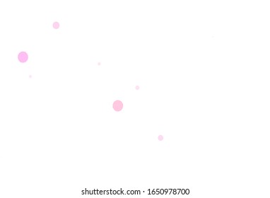 Hellrosa Vektorillustration Textur mit Scheiben. Moderne abstrakte Illustration mit bunten Wassertropfen. Muster für Werbung, Prospekte.