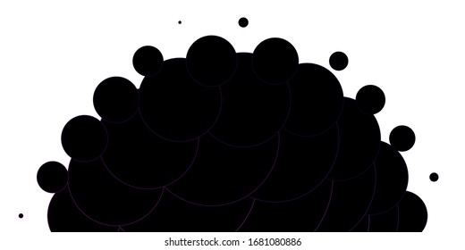 Light Pink vector texture with disks. Glitter abstract illustration with colorful drops. Pattern for wallpapers, curtains.