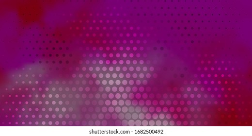 Light Pink vector texture with disks. Abstract colorful disks on simple gradient background. Pattern for business ads.