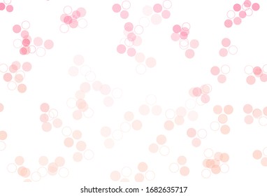Light Pink vector texture with disks. Modern abstract illustration with colorful water drops. Design for your business advert.