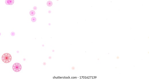 Light Pink vector texture with disks. Abstract illustration with colorful spots in nature style. Pattern for booklets, leaflets.