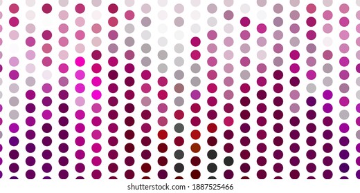 Light pink vector texture with disks. Abstract illustration with colorful spots in nature style. Pattern for websites.