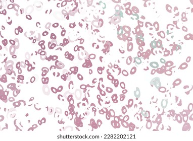 Light Pink vector texture with disks. Beautiful colored illustration with blurred circles in nature style. Pattern of water, rain drops.