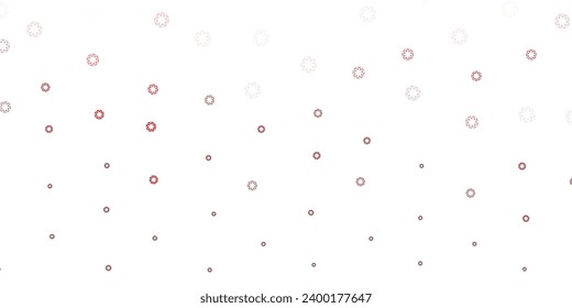 Light pink vector texture with disks. Illustration with set of shining colorful abstract spheres. Pattern for websites.