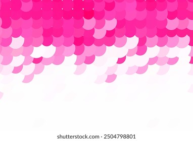 Light Pink vector texture with disks. Blurred bubbles on abstract background with colorful gradient. Pattern for futuristic ad, booklets.