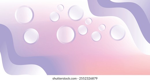 Light Pink, vector texture with disks. Illustration with set of shining colourful abstract circles. New design for ad, poster, banner of your website.