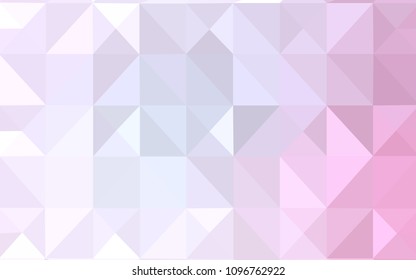 Light Pink vector texture with gradient triangles. Shining colorful illustration with triangles. A new texture for your web site.