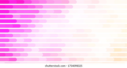 Light Pink vector texture with lines. Gradient illustration with straight lines in abstract style. Pattern for websites, landing pages.