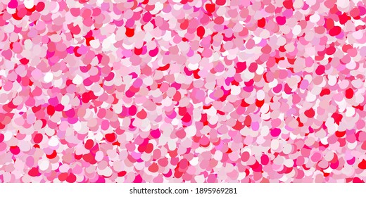 Textura vectorial rosa claro con formas memphis. Ilustración colorida con formas de gradiente simples. Diseño elegante para el juego de papel pintado.