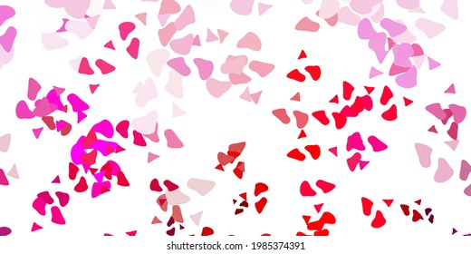 Light pink vector texture with memphis shapes. Simple design in abstract style with gradient forms. Simple illustration for your web site.