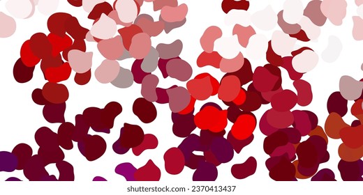 Light pink vector texture with memphis shapes. Simple design in abstract style with gradient forms. Background for cell phones.