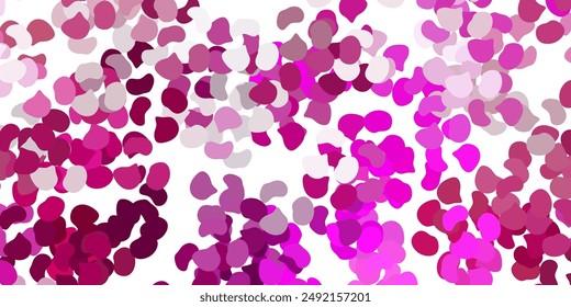 Light pink vector texture with memphis shapes. Modern abstract illustration with gradient random forms. Simple illustration for your web site.