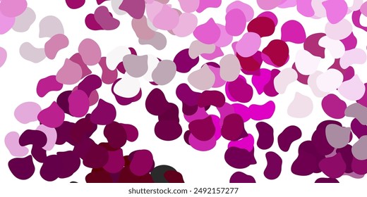 Light pink vector texture with memphis shapes. Modern abstract illustration with gradient random forms. Elegant design for wallpaper set.
