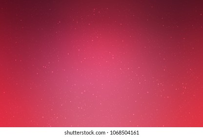 Light Pink vector texture with milky way stars. Shining colored illustration with bright astronomical stars. Best design for your ad, poster, banner.