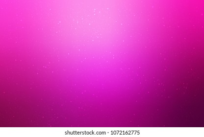 Light Pink vector texture with milky way stars. Modern abstract illustration with Big Dipper stars. Pattern for futuristic ad, booklets.