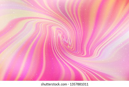 Light Pink vector texture with milky way stars. Glitter abstract illustration with colorful cosmic stars. Pattern for futuristic ad, booklets.