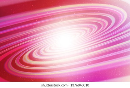 Light Pink vector texture with milky way stars. Modern abstract illustration with Big Dipper stars. Smart design for your business advert.