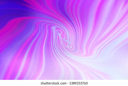 Light Pink vector texture with milky way stars. Modern abstract illustration with Big Dipper stars. Best design for your ad, poster, banner.
