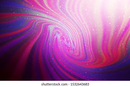 Light Pink vector texture with milky way stars. Blurred decorative design in simple style with galaxy stars. Best design for your ad, poster, banner.