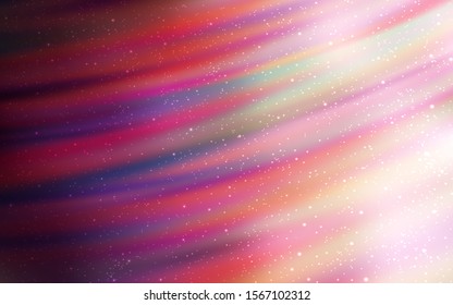 Light Pink vector texture with milky way stars. Space stars on blurred abstract background with gradient. Pattern for astronomy websites.