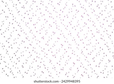 Light Pink vector texture with musical notes. Isolated colorful music keys on abstract background. Pattern for festival leaflets.