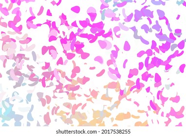 Light Pink vector texture with random forms. Decorative design in abstract style with random forms. Elegant design for wallpapers.
