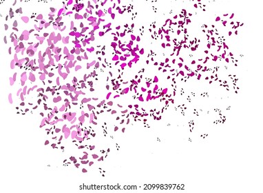 Light Pink vector texture with random forms. Modern abstract illustration with colorful random forms. Elegant design for wallpapers.