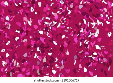 Light pink vector texture with random forms. Decorative design in abstract style with random forms. Elegant design for wallpapers.