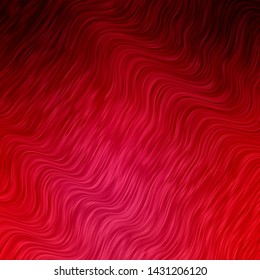Light Pink vector texture with wry lines. Bright sample with colorful bent lines, shapes. Best design for your posters, banners.