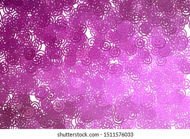 Light Pink vector texture with wry lines. Brand new colorful illustration in simple style. Abstract design for your web site.