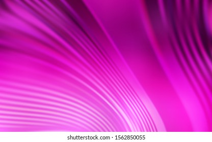 Light Pink vector texture with wry lines. Colorful abstract illustration with gradient lines. A completely new design for your business.