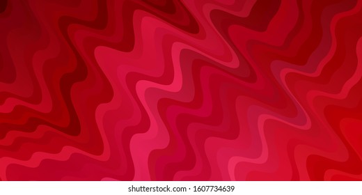 Light Pink vector texture with wry lines. Colorful illustration with curved lines. Pattern for commercials, ads.