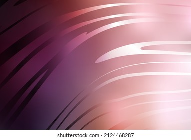Textura vectorial rosa claro con líneas irregulares. Ilustración abstracta circunfleja con gradiente. Fondo para pantallas de teléfonos móviles.