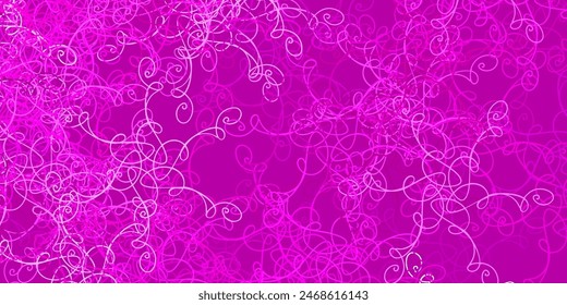 Light Pink vector texture with wry lines. Illustration in abstract style with gradient curved.  Template for your UI design.