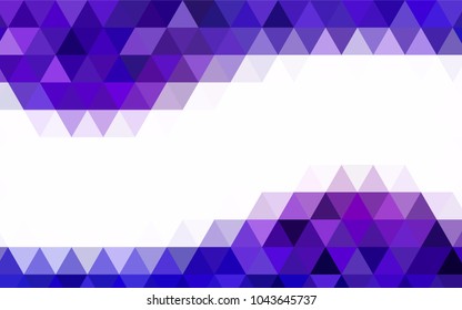 Light Pink vector triangle mosaic background. Brand-new colored illustration in blurry style with gradient. A completely new design for your business.